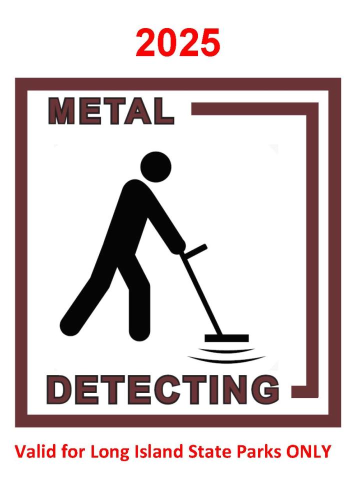 2025 Long Island State Park Metal Detecting Permit-Metal Detecting - 2025